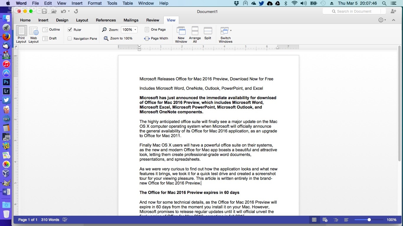 word office free for mac